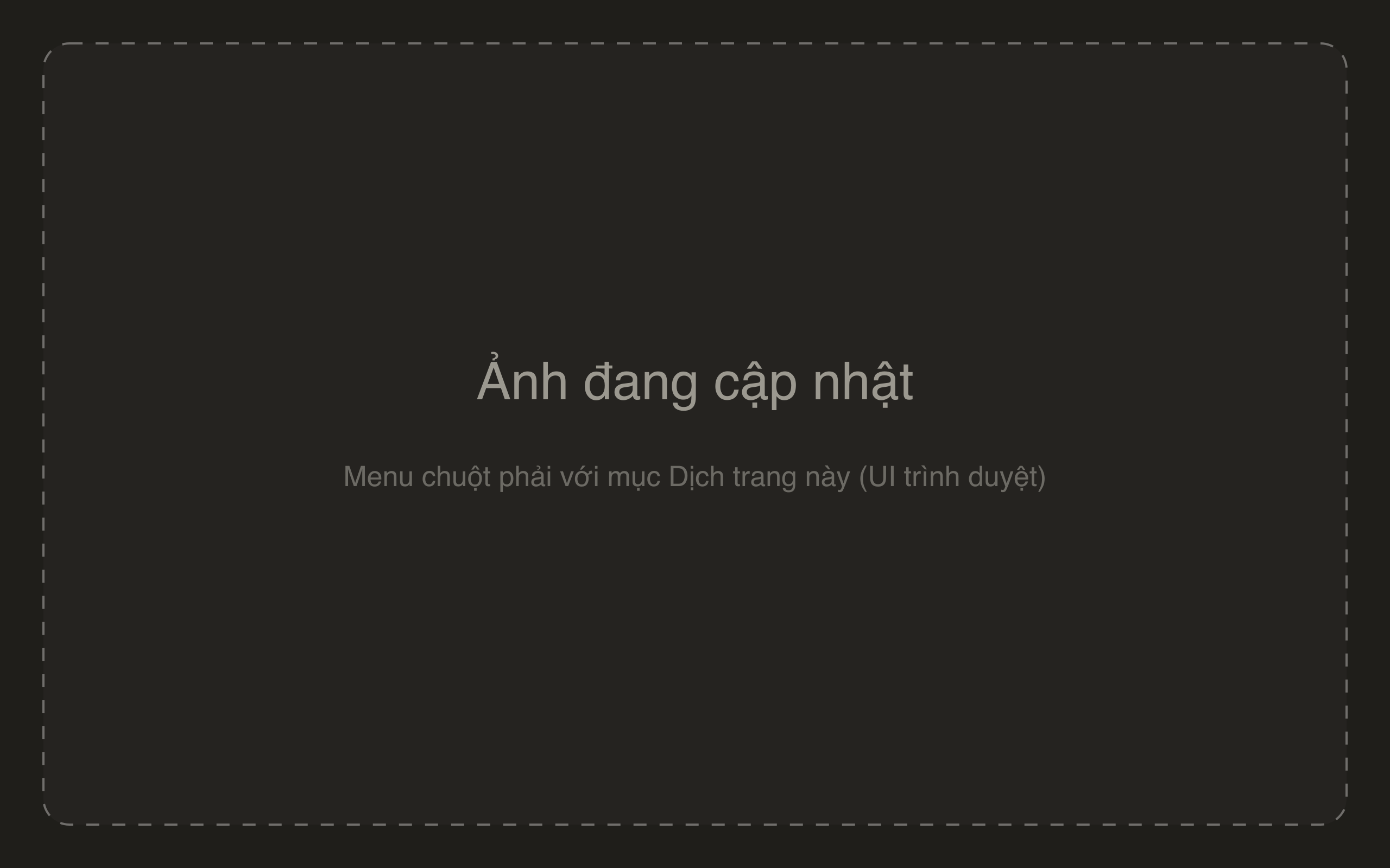 Menu chuột phải với mục Dịch trang này